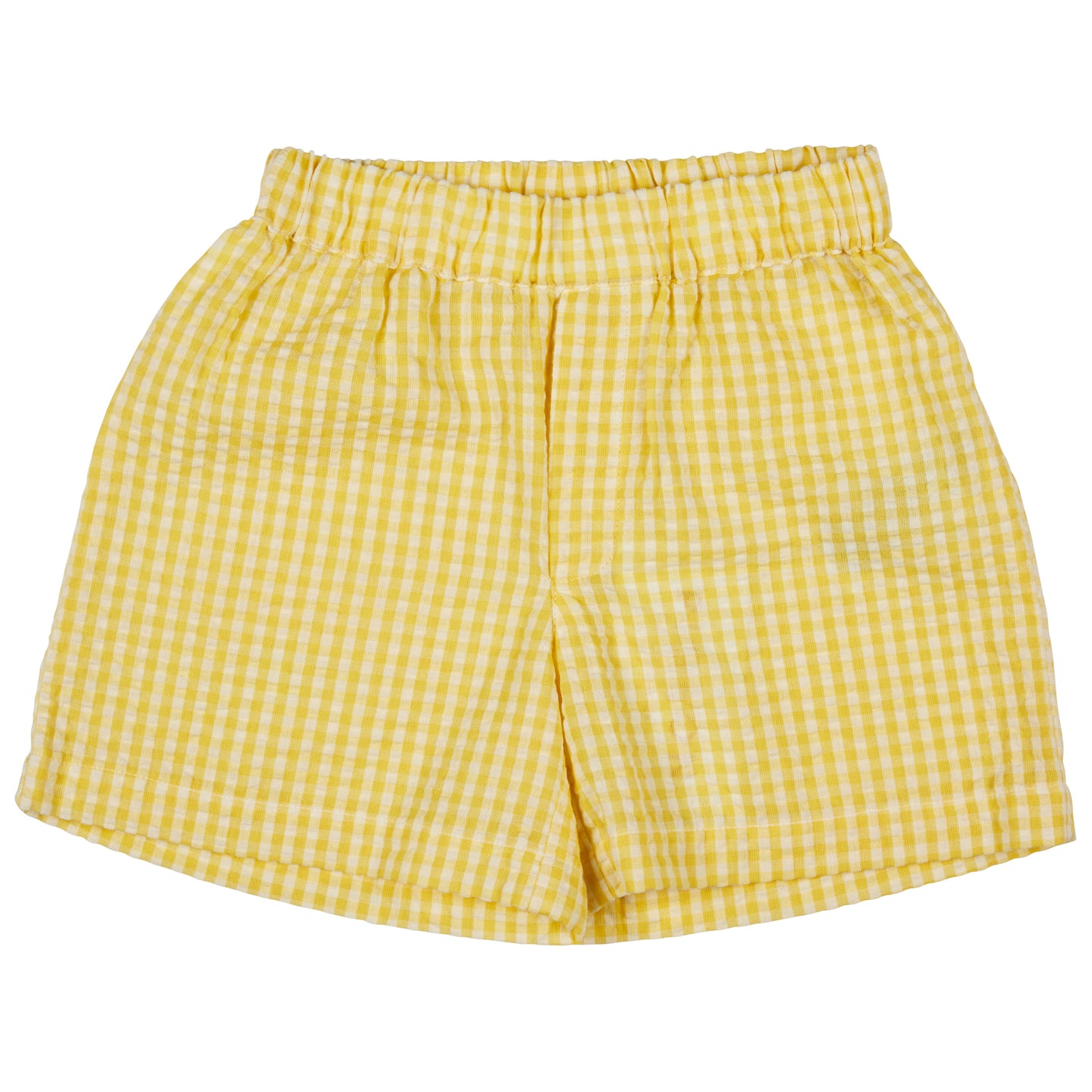 Pigeon Organics for Kids Summer Shorts - Yellow Check