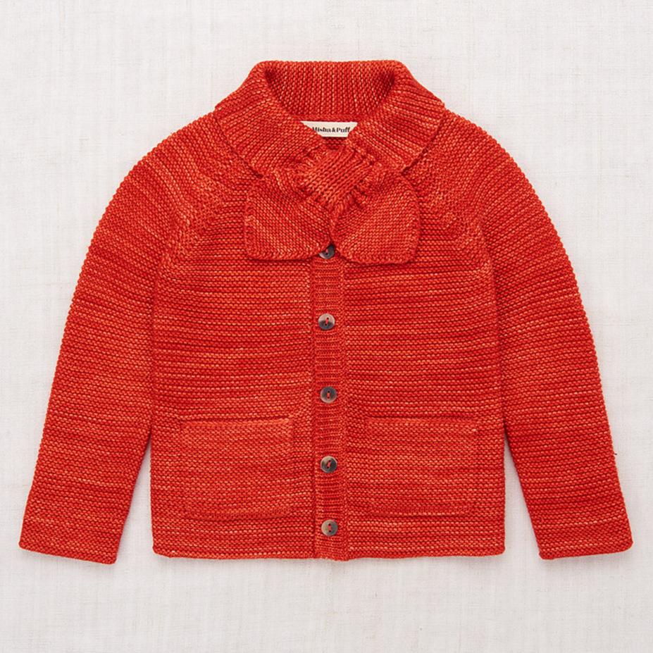 Misha & Puff Scout Cardigan - Red Flame