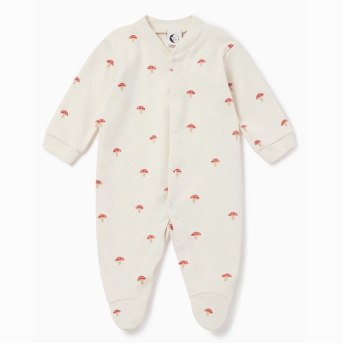 Sleepy Doe Baby Sleepsuit - Mushroom