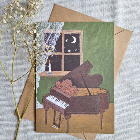 Lydia Mae Design Piano Greetings Card