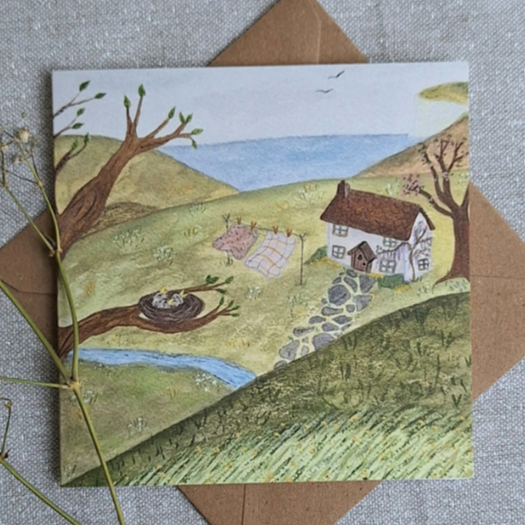 Lydia Mae Design Spring Cottage Greetings Card