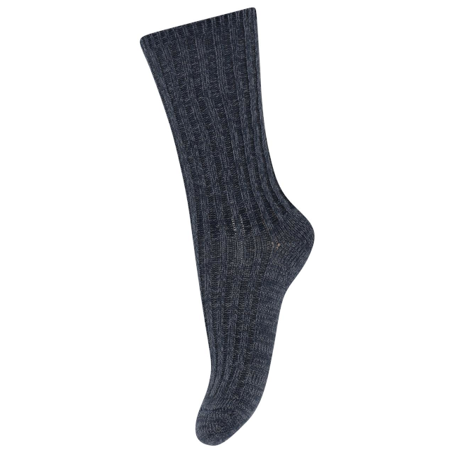 MP Denmark Women's Quinn Thick Merino Wool Socks - Dark Denim Melange