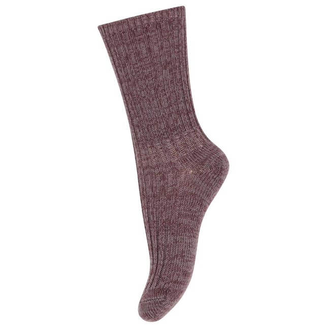 MP Denmark Women's Quinn Thick Merino Wool Socks - Dark Purple Dove