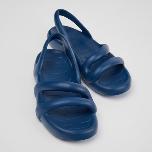 Camper Women's Kobarah Flat Sandal - Blue