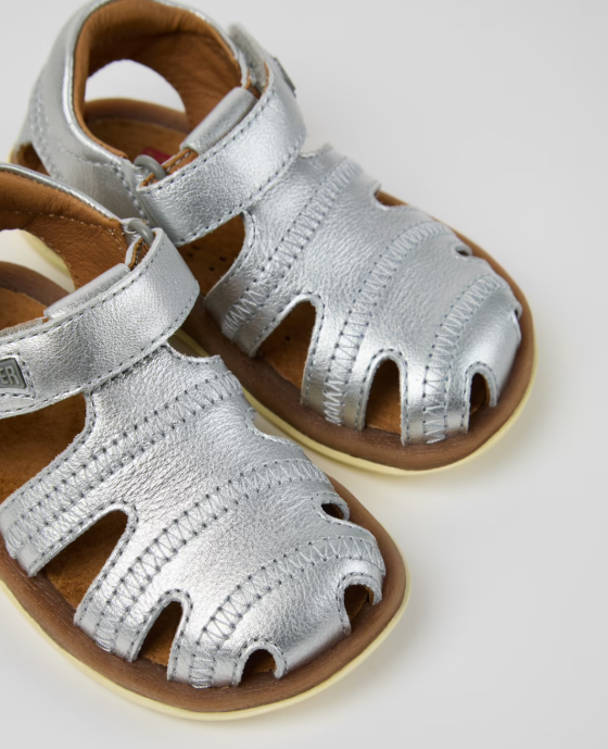 Camper Bicho First Sandals - Silver