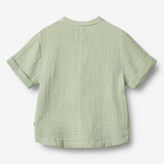 Wheat Clothing Shirt S/S Svend - Soft Mint