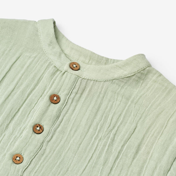 
                  
                    Wheat Clothing Shirt S/S Svend - Soft Mint
                  
                