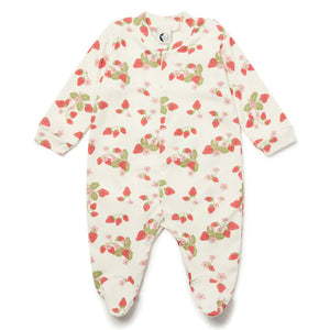 Sleepy Doe Baby Sleepsuit - Strawberry