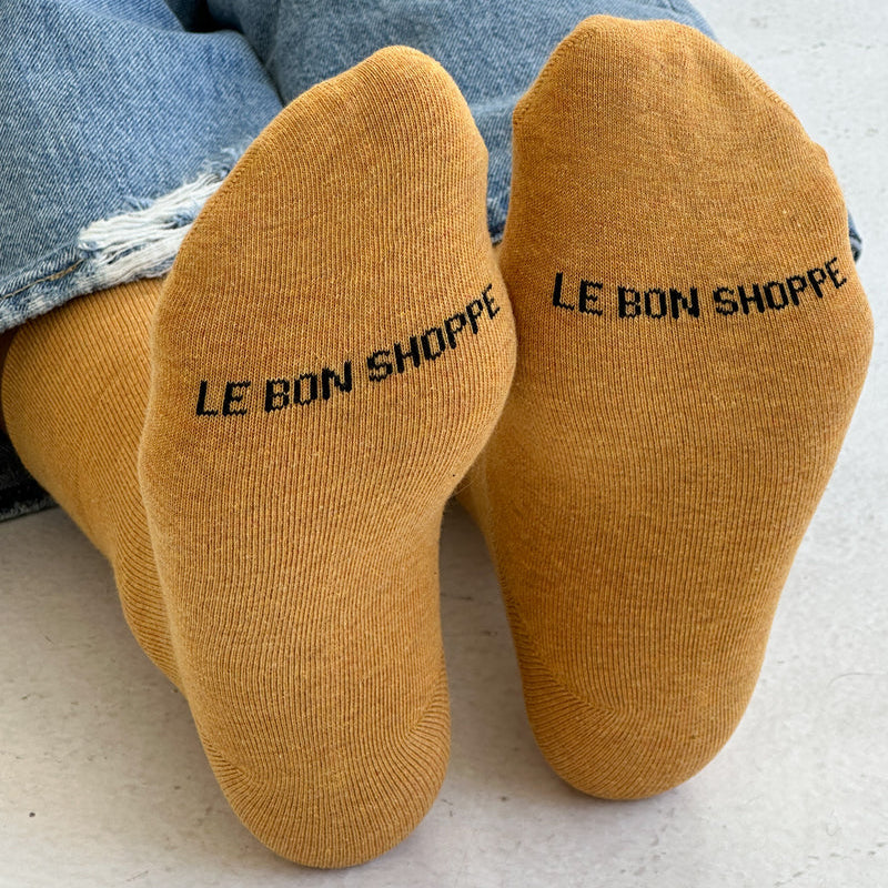 Le Bon Shoppe Women's Sneaker Socks - Marigold