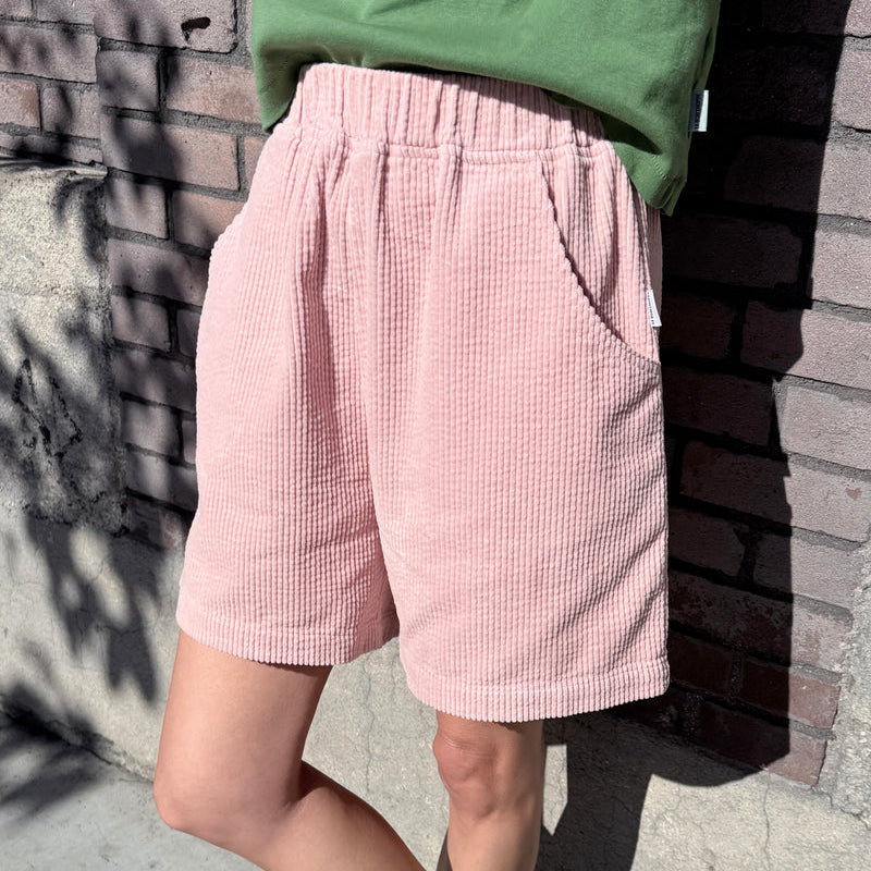 Le Bon Shoppe Soft Corduroy City Shorts - Baby Pink