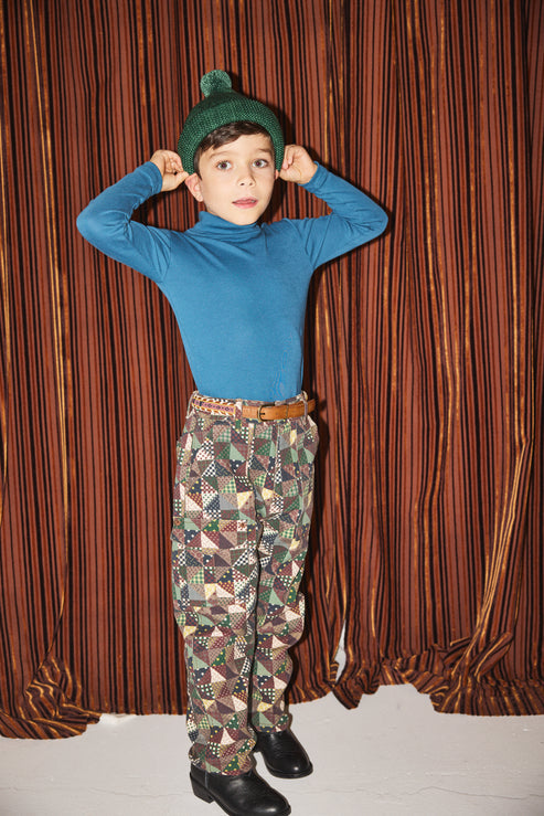 Misha & Puff Garter Hat - Laurel