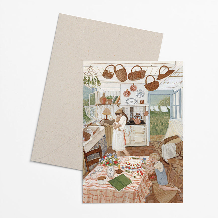 Robin Pieterse Summer Baking Greeting Card