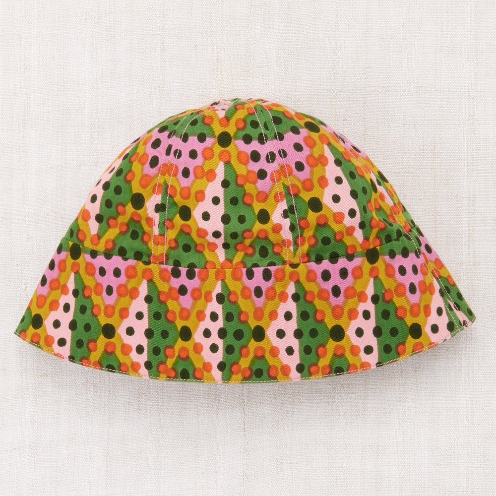 Misha & Puff Sunfish Sailor Hat - Hazy Lilac Harlequin Dots