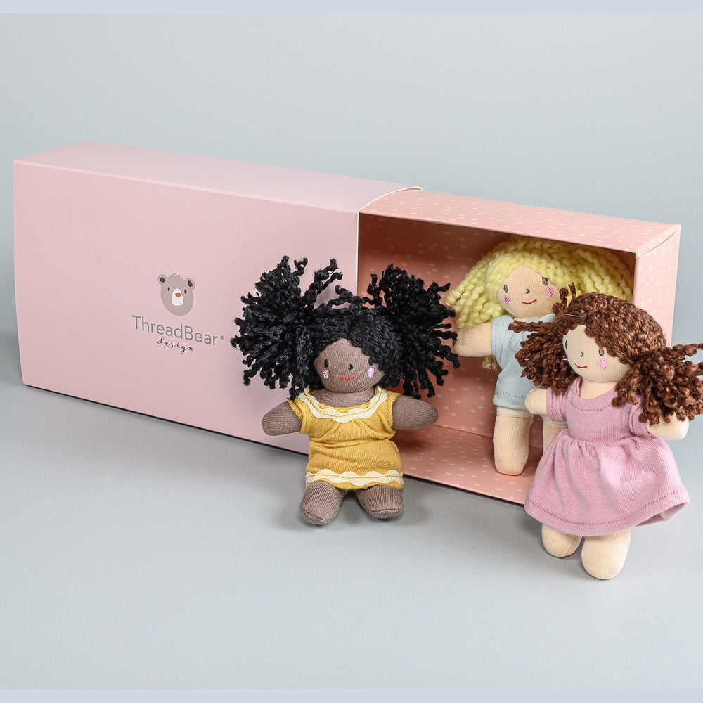 
                  
                    Threadbear Design Mini Dolls Gift Set of 3 in Gift Box
                  
                