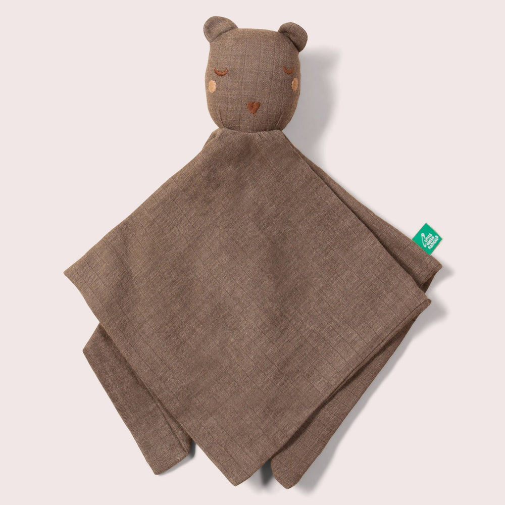 Little Green Radicals Bear Organic Baby Comforter Toy