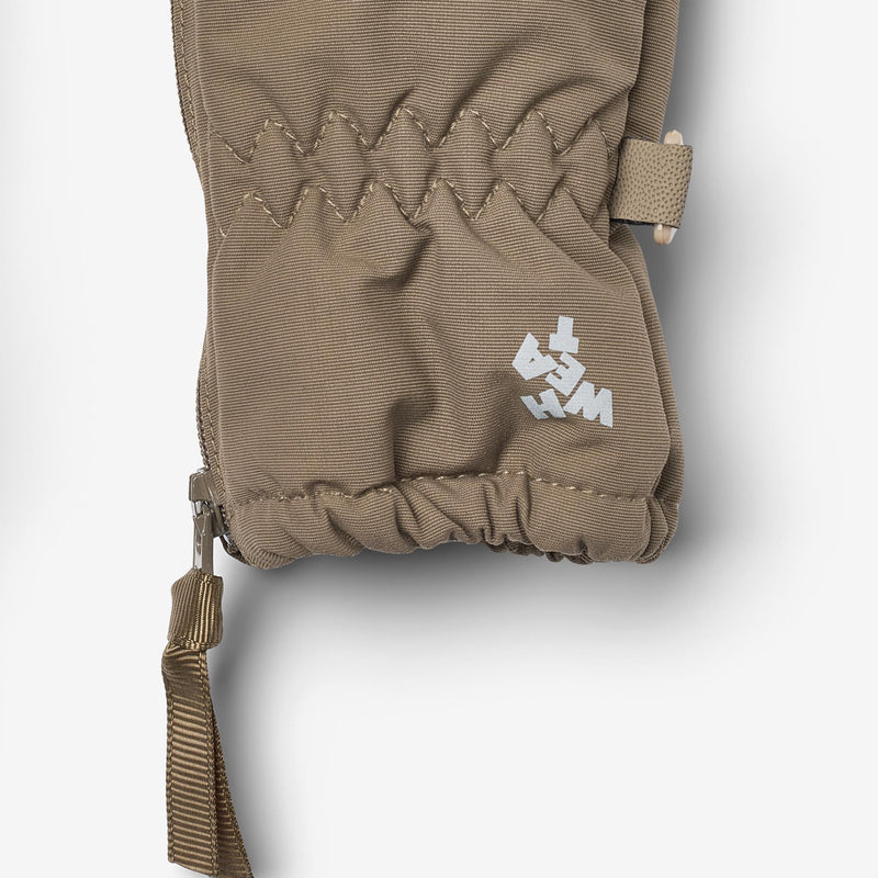 Wheat Clothing Baby Zip Mittens - Dry Wood