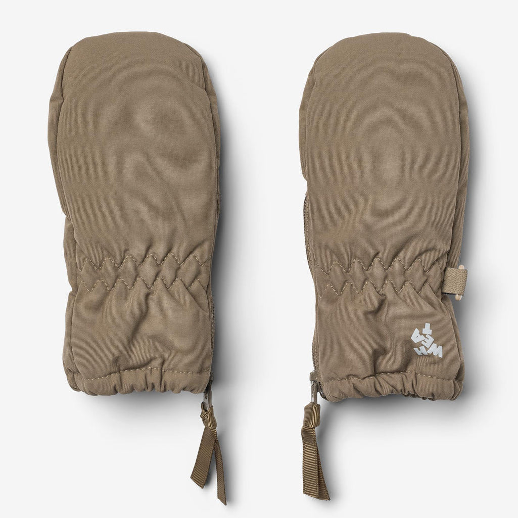 Wheat Clothing Baby Zip Mittens - Dry Wood