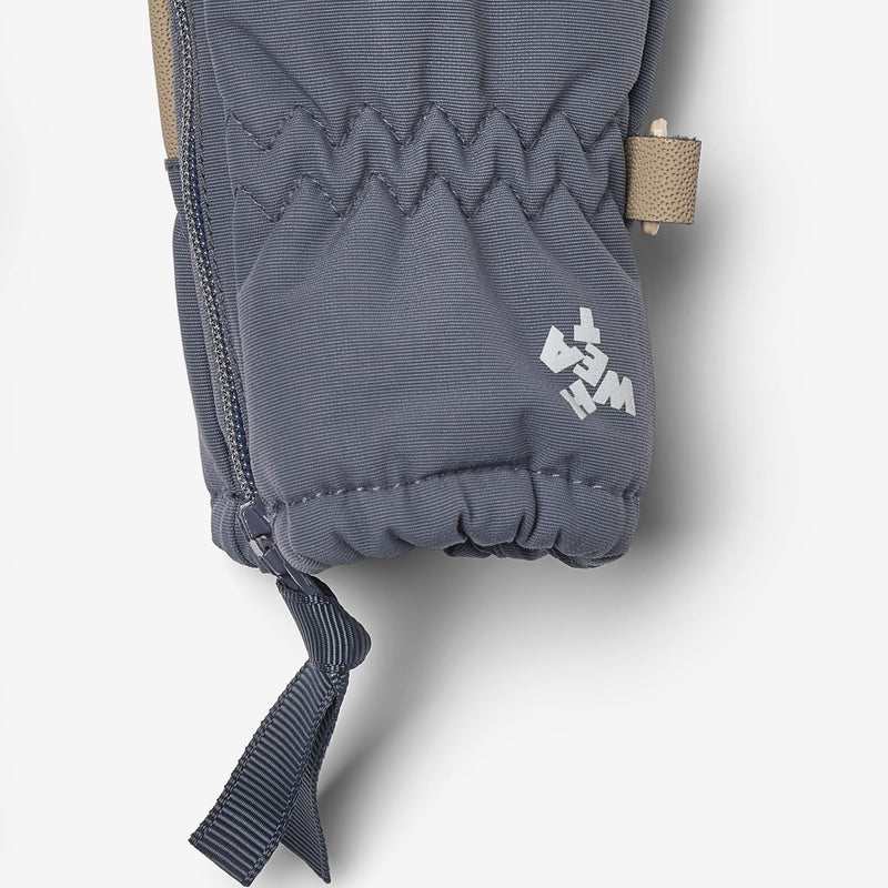 Wheat Clothing Baby Zip Mittens - Greyblue