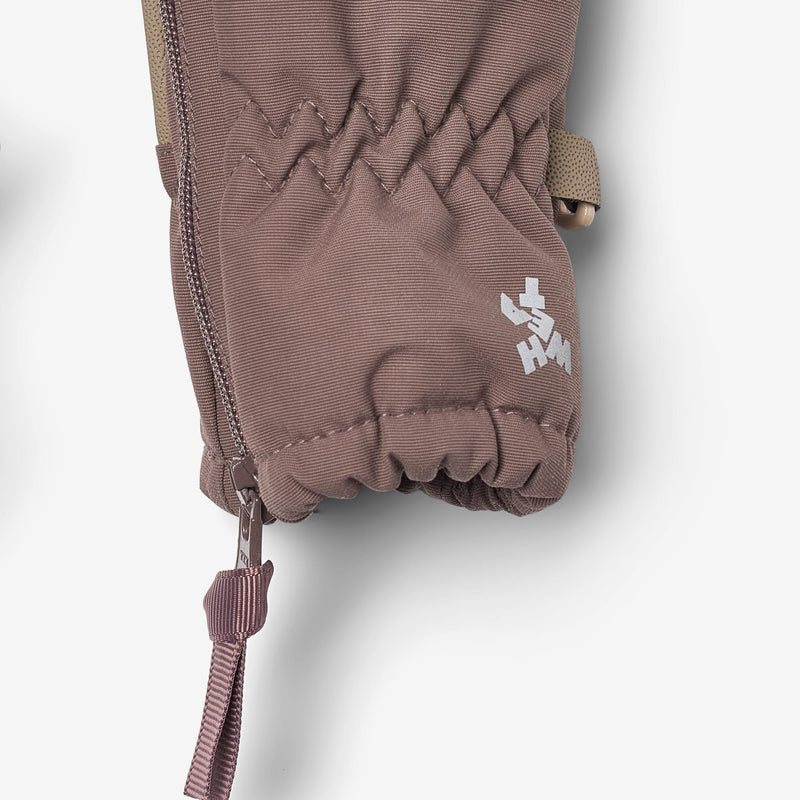 Wheat Clothing Baby Zip Mittens - Plum Truffle