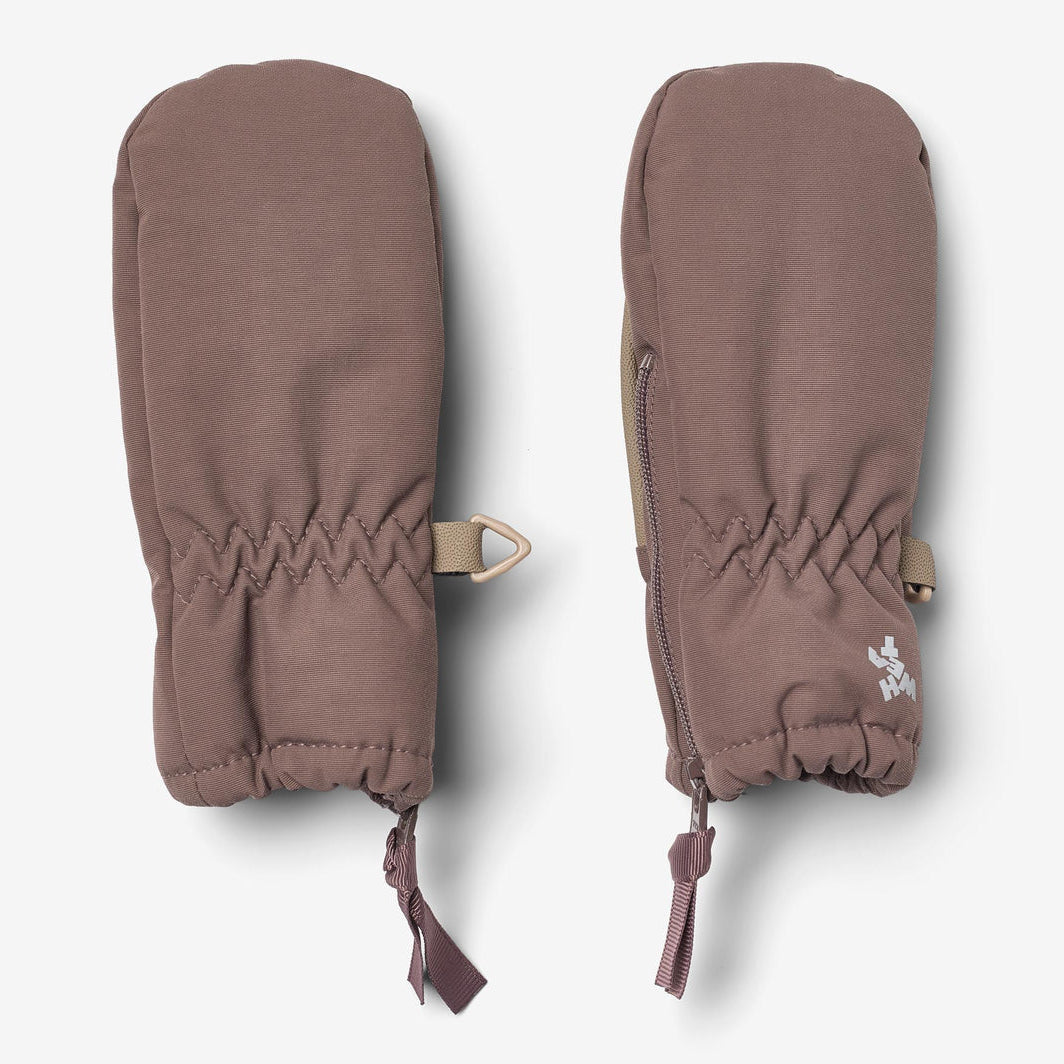 Wheat Clothing Baby Zip Mittens - Plum Truffle