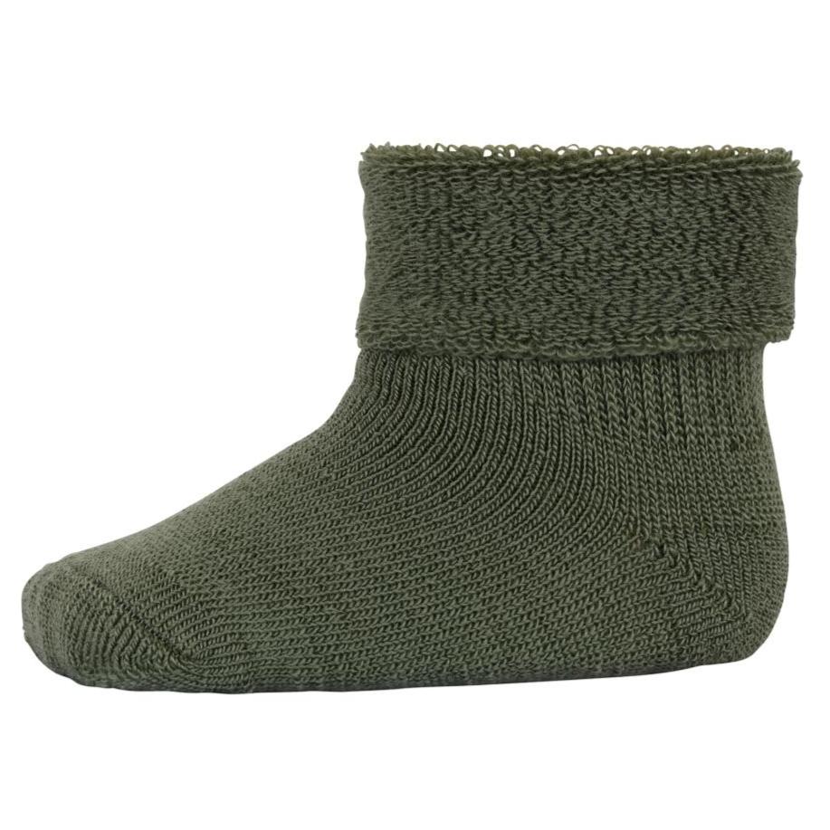 MP Denmark Wool Terry Ankle Socks - Olivine