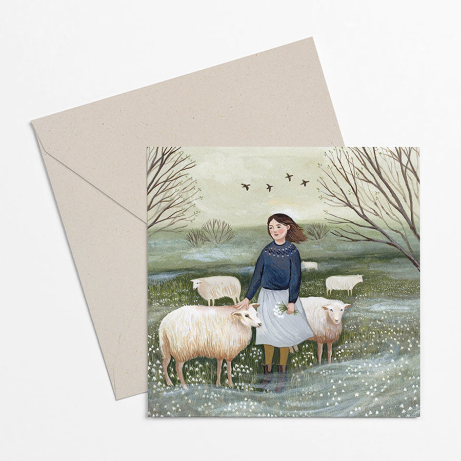 Robin Pieterse The Herderess Greeting Card