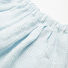 Chess Trousers - Baby Blue & Milk Mini Check Linen