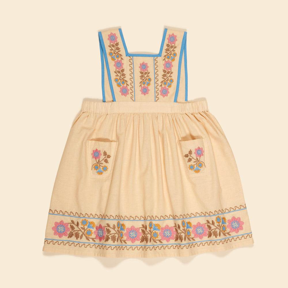 Apolina Ursina Pinafore - Cashew