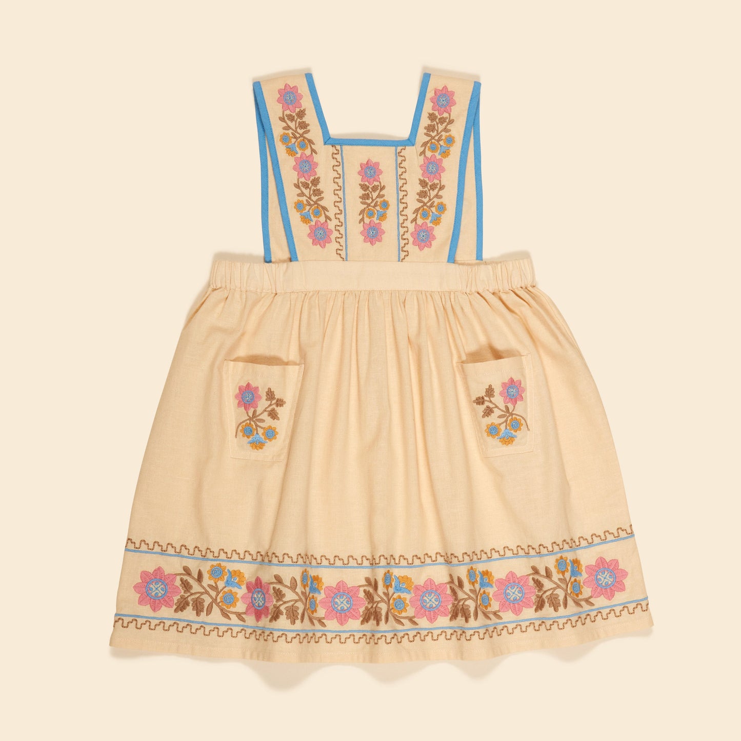 Apolina Ursina Pinafore - Cashew