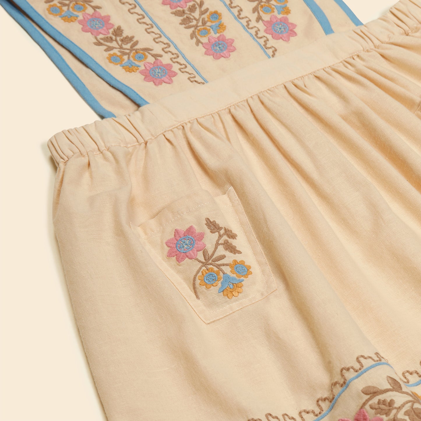 Apolina Ursina Pinafore - Cashew