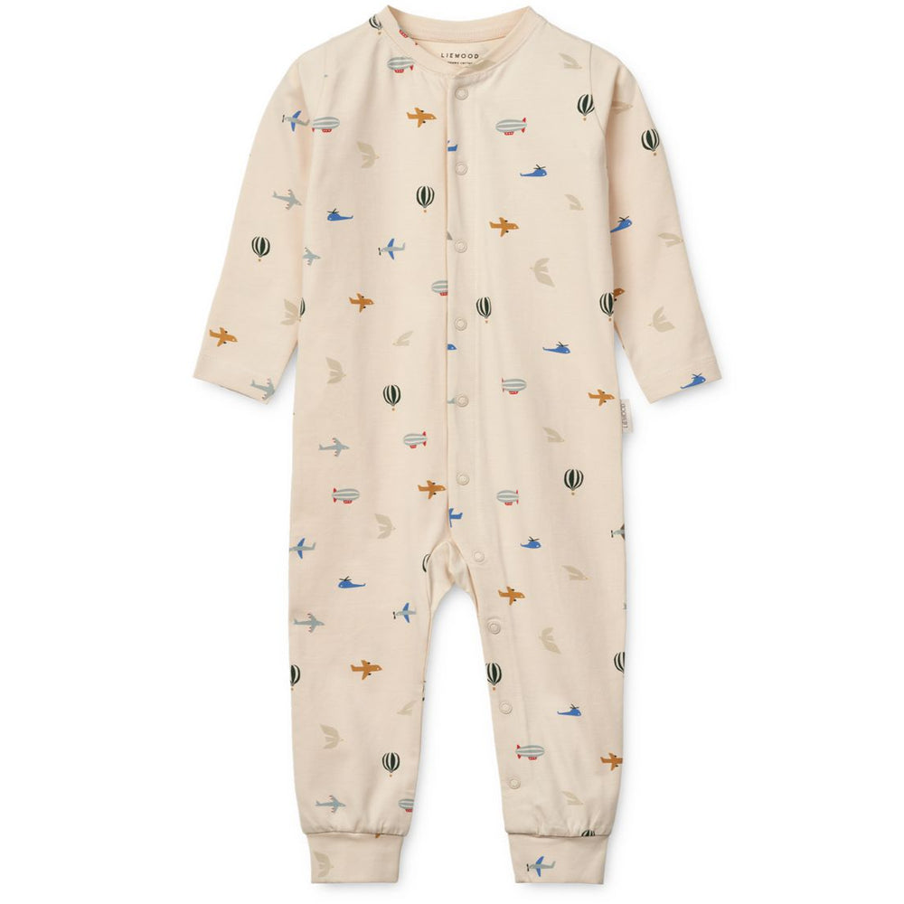 Liewood Birk Printed Romper - Aviator / Ecru