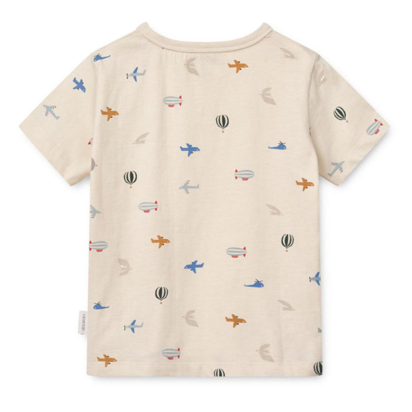 Liewood Apia Printed T-shirt - Aviator / Ecru