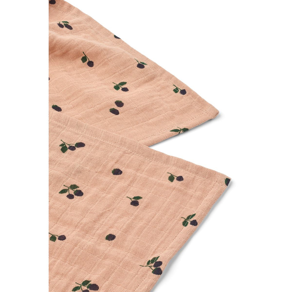 Liewood 2 Pack Muslin Cloths - Mini Berry / Pale Tuscany