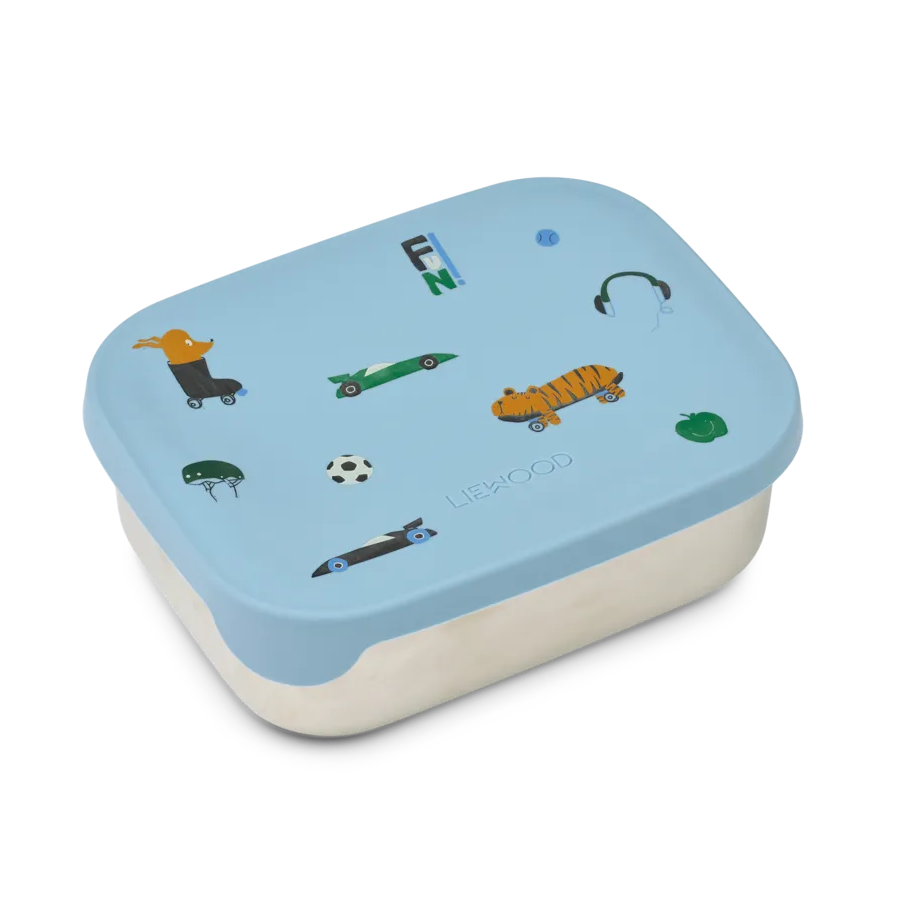 Liewood Arthur Lunchbox - Fun / Beach Blue