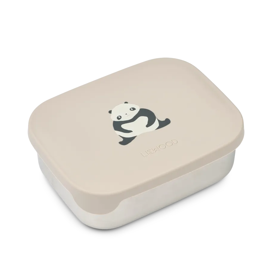 Liewood Arthur Lunchbox - Panda/ Sandy / Dark Grey