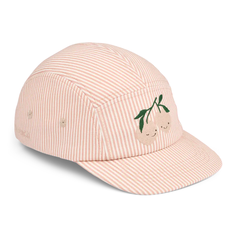 Liewood Rory Seersucker Cap - Pale Tuscany / Creme de la creme