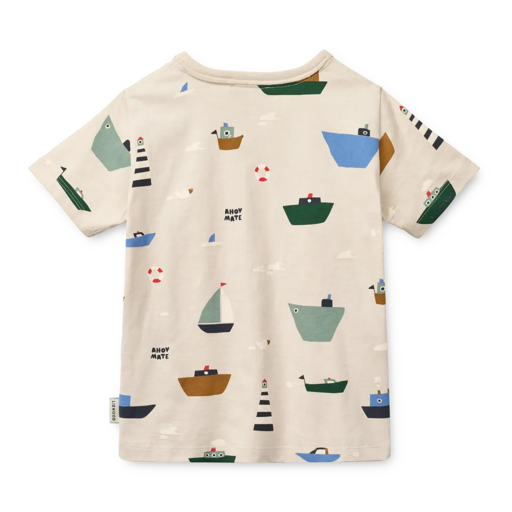 Liewood Apia Printed T-shirt - Sailing / Sandy
