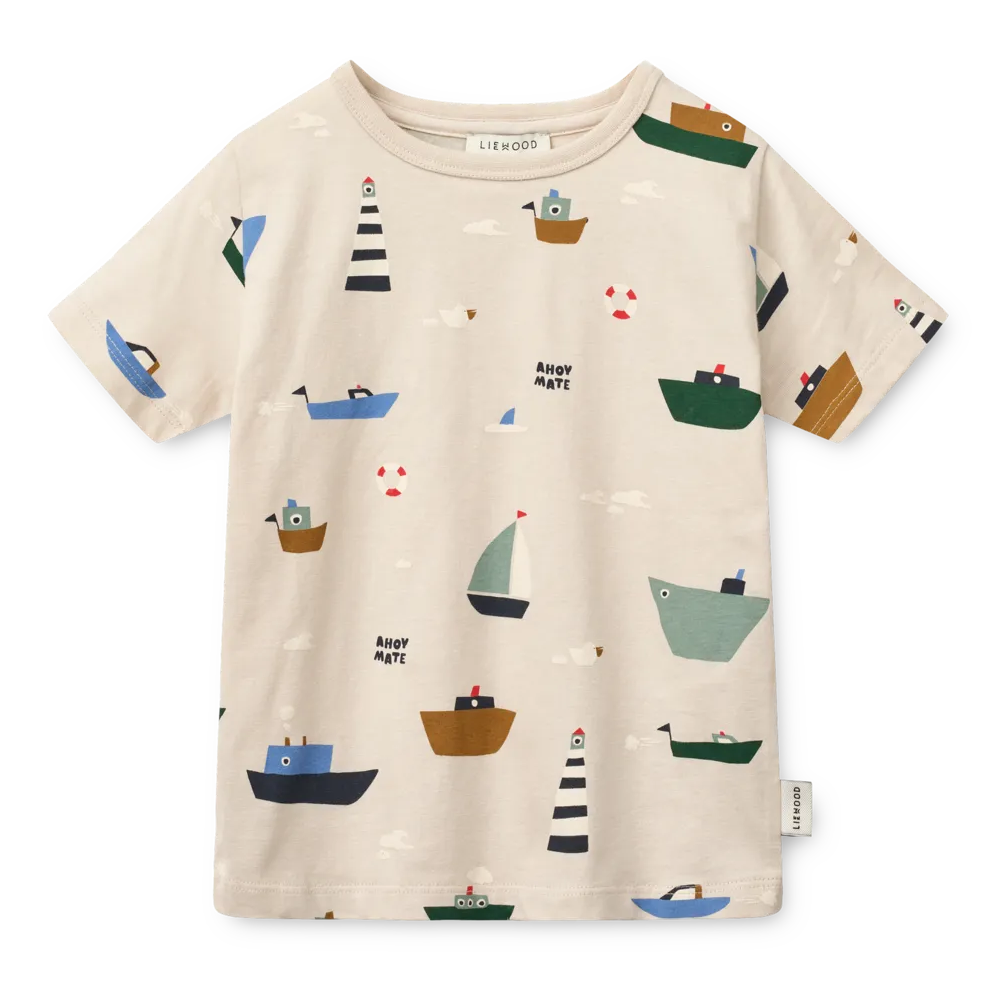 Liewood Apia Printed T-shirt - Sailing / Sandy
