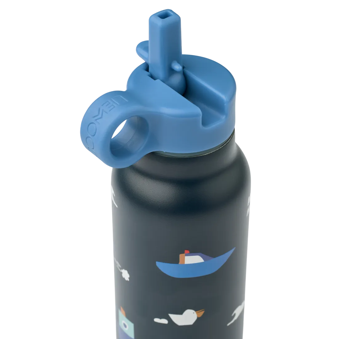 Liewood Falk Water Bottle 350ml - Sailing / Classic Navy