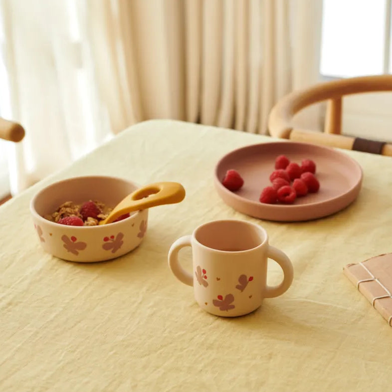 Liewood Vivi Printed Tableware Set - Butterfly / Apple Blossom