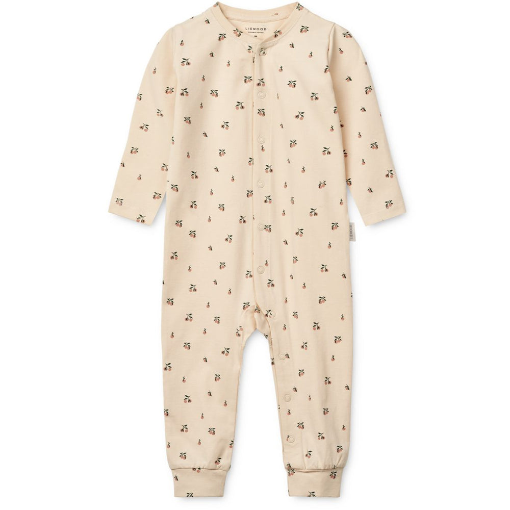 Liewood Birk Printed Romper - Mini Peach / Sea Shell