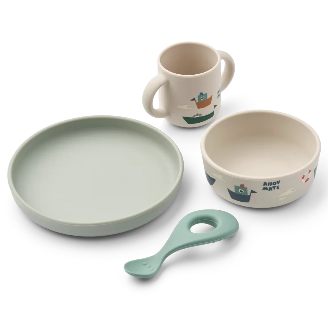 Liewood Vivi Printed Tableware Set - Sailing / Sandy