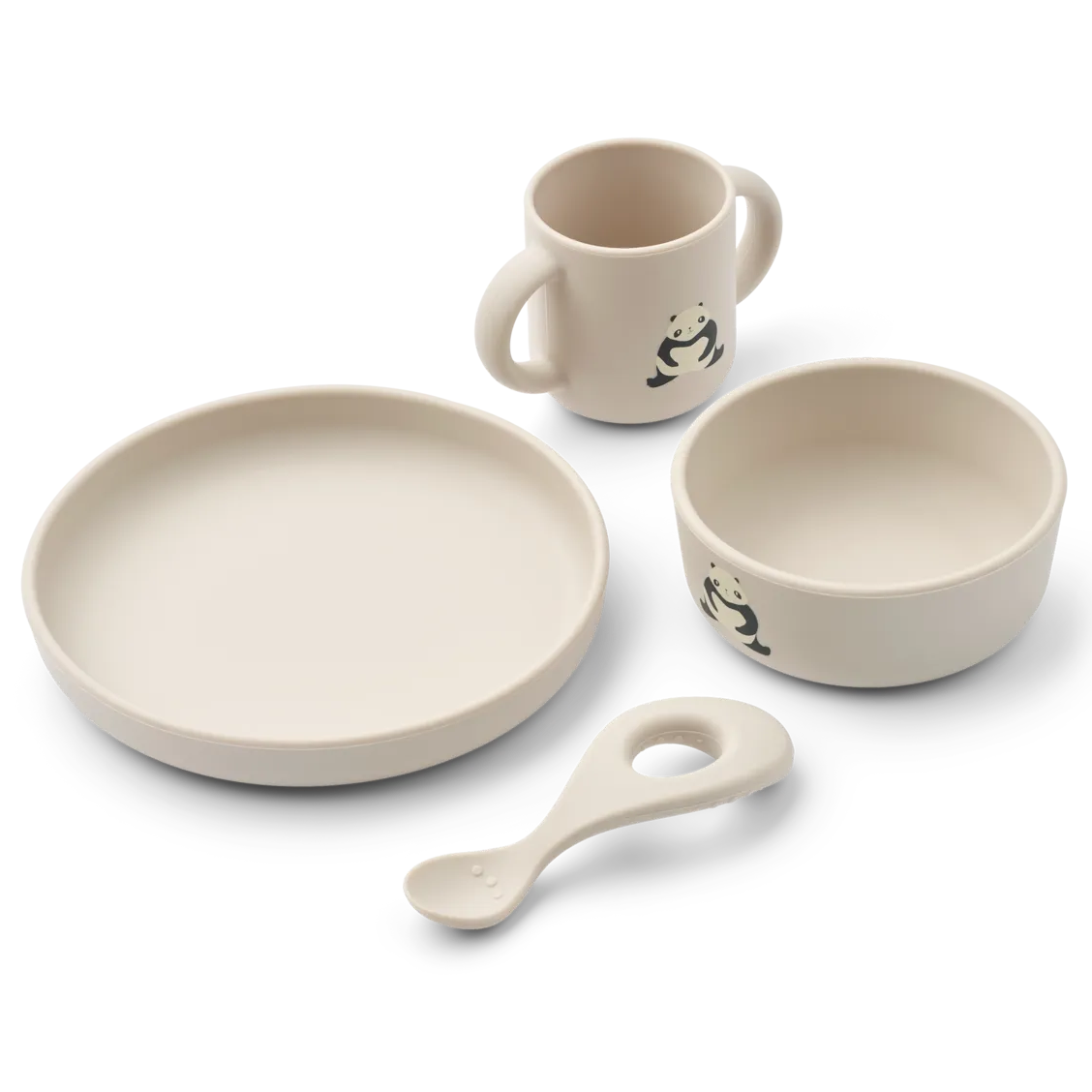 Liewood Vivi Printed Tableware Set - Panda / Sandy
