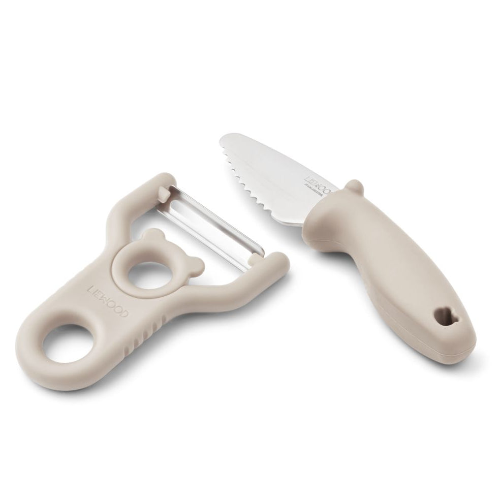 Liewood Pertense Peeler & Knife Set - Sandy