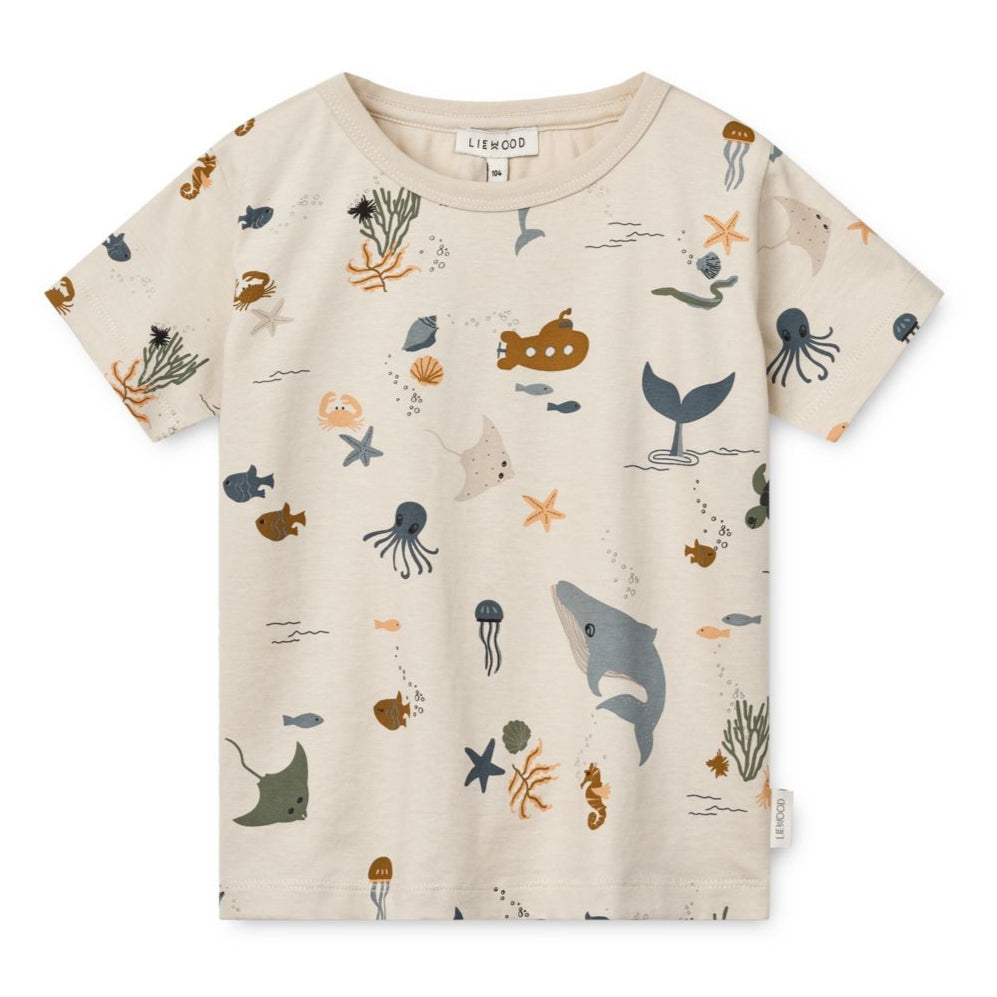 Liewood Apia Printed T-shirt - Sea Creature / Sandy