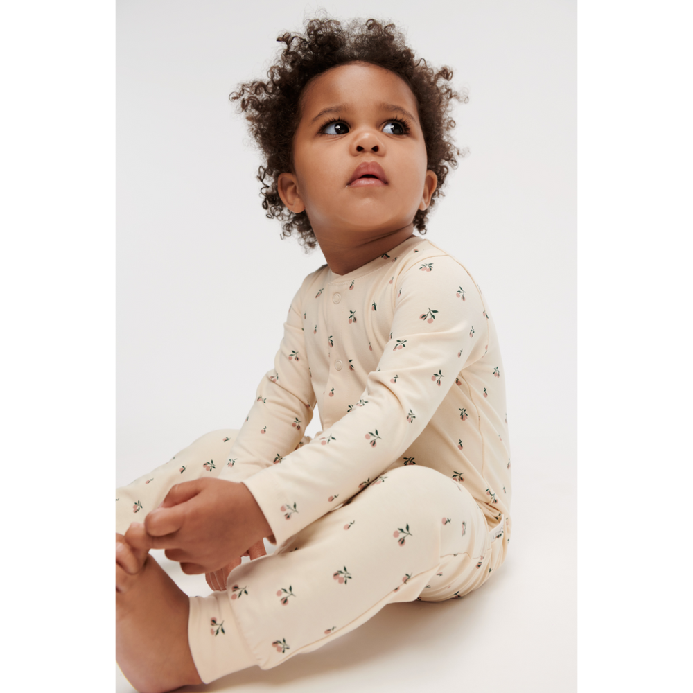 Liewood Birk Printed Romper - Mini Peach / Sea Shell
