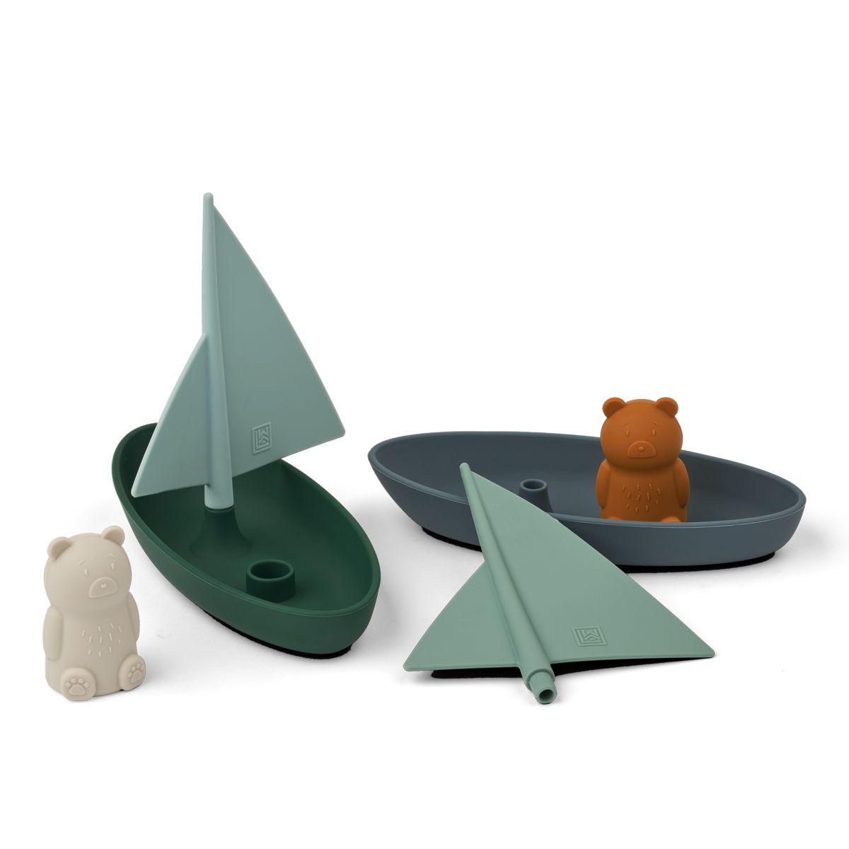 Liewood Ensley Boat Bath Toys - Whale Blue Multi Mix