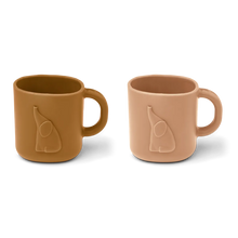  Liewood Chaves Cup 2 Pack - Tuscany Rose/Golden Caramel Elephants