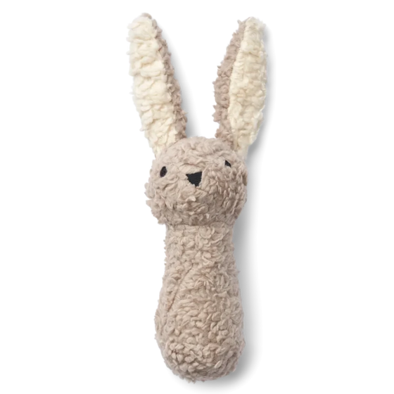 Liewood Pil Organic Cotton Soft Rattle - Bunny