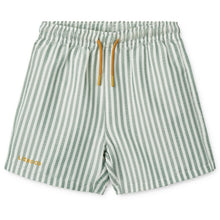  Liewood Duke Board Shorts - Peppermint/Crisp White Stripe